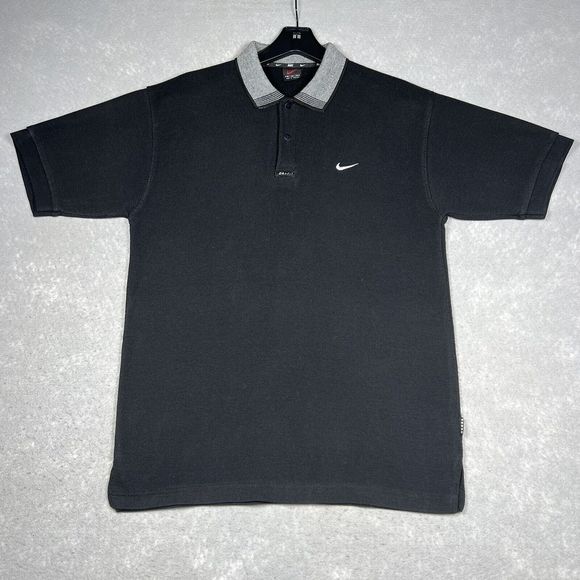 Nike Other - Nike Dri-Fit Shirt Men’s XL Black/White Premium Collar  Polo 90’s Vintage Find
